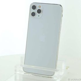 〔中古〕Apple(アップル) iPhone11 Pro Max 64GB シルバー MWHF2J／A SIMフリー〔377-ud〕