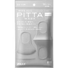 アラクス PITTA MASK ピッタマスク マスク レギュラーサイズ ライトグレー PITTA MASK (ピッタマスク) 顔型密着 新素材採用 日本製 3枚入
