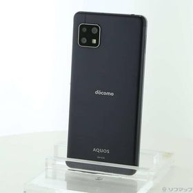 〔中古〕SHARP(シャープ) AQUOS sense4 64GB ブラック SH-41A docomoロック解除SIMフリー〔368-ud〕