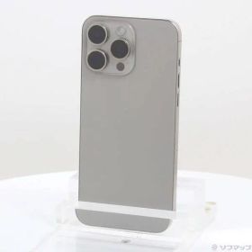 〔中古品〕 iPhone15 Pro Max 512GB ナチュラルチタニウム MU6W3J／A SIMフリー【198】