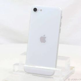 〔中古品〕 iPhone SE 第2世代 128GB ホワイト MXD12J／A SIMフリー【247】