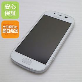 フジツウ(富士通)の超美品 F-06F らくらくスマートフォン3 ホワイト M222(スマートフォン本体)