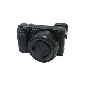 SONY◆デジタル一眼カメラ α6400 ILCE-6400Y ダブルズームレンズキット [ブラック]//