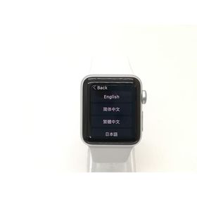 【中古】Apple Apple Watch Series3 38mm GPS シルバーアルミニウム/ホワイトスポーツバンド MTEY2J/A【秋葉4号】保証期間１ヶ月【ランクC】