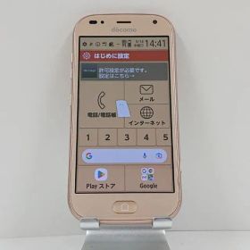 らくらくスマートフォン me F-01L ドコモ ゴールド 送料無料 本体 c13926