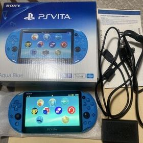 送料無料 PSVITA PCH-2000 本体 箱 アダプタ等 アクアブルー PS VITA SONY PlayStation PCH2000 PCH 2000 プレイステーション ヴィータ PSV