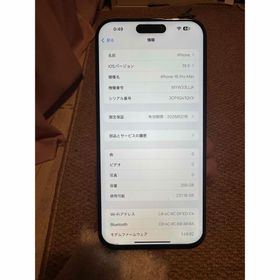 アイフォーン(iPhone)の海外版 iPhone 16 Pro Max 256GB，バッテリーは97％(スマートフォン本体)