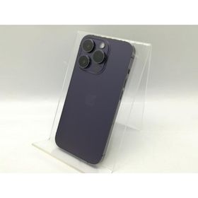 【中古】Apple 国内版 【SIMフリー】 iPhone 14 Pro 1TB ディープパープル MQ313J/A【秋葉4号】保証期間１ヶ月【ランクC】