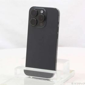 〔中古品〕 iPhone15 Pro 128GB ブラックチタニウム MTU73J／A SIMフリー【258】