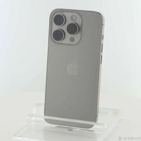 〔中古品〕 iPhone15 Pro 256GB ナチュラルチタニウム MTUF3J／A SIMフリー【198】