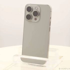 〔中古品〕 iPhone15 Pro 256GB ナチュラルチタニウム MTUF3J／A SIMフリー【295】