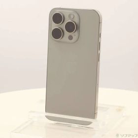 〔中古品〕 iPhone15 Pro 128GB ナチュラルチタニウム MTU93J／A SIMフリー【262】