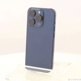 〔中古品〕 iPhone15 Pro 128GB ブルーチタニウム MTUA3J／A SIMフリー【262】