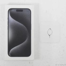 〔中古品〕 iPhone15 Pro 128GB ブラックチタニウム MTU73J／A SIMフリー【269】