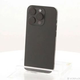 〔中古品〕 iPhone15 Pro 128GB ブラックチタニウム MTU73J／A SIMフリー【258】