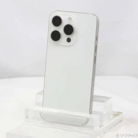 〔中古品〕 iPhone15 Pro 128GB ホワイトチタニウム MTU83J／A SIMフリー【262】