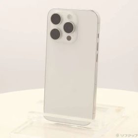 〔中古品〕 iPhone15 Pro 128GB ホワイトチタニウム MTU83J／A SIMフリー【377】