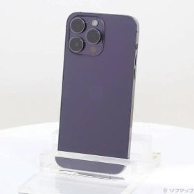 〔中古品〕 iPhone14 Pro Max 512GB ディープパープル MQ9J3J／A SIMフリー【349】