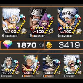 iOS🍏超フェス3体‼️白ニカ💯勝者島ロー💯くまボニー💯 | バウンティラッシュのアカウントデータ、RMTの販売・買取一覧