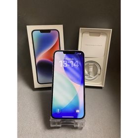 アイフォーン(iPhone)の美品 Appleストア版 SIMフリー iPhone14 256GB ブルー色(スマートフォン本体)