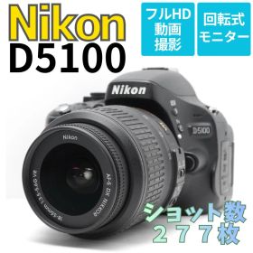 【新品級ショット数 277枚】Nikon D5100 スマホ転送 動画と自撮りも