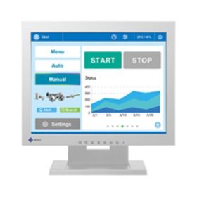 ナナオ 38cm(15.0)型タッチパネル装着カラー液晶モニター DuraVision FDX1502T-T グレイ FDX1502T-TGY