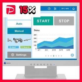 EIZO 38cm(15.0)型タッチパネル装着カラー液晶モニター DuraVision FDX1502T-Tグレイ FDX1502T-TGY