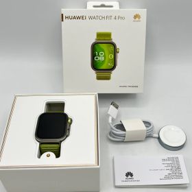 【新春ポイントアップ祭！ポイント2倍&クーポン】【美品】HUAWEI WATCH FIT 4 Pro SYA-B29 グリーン スマートウォッチ ファーウェイウォッチ 本体 【中古】