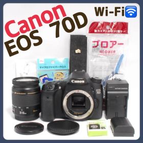 Canon EOS 70D✨デジタル一眼レフカメラ✨Wi-Fi機能付き✨