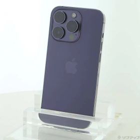 〔中古品〕 iPhone14 Pro 256GB ディープパープル MQ1E3J／A SIMフリー【377】