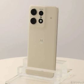 〔中古品〕 motorola edge 50s pro 256GB バニラクリーム MOSAH3 Softbank SIMフリー【349】