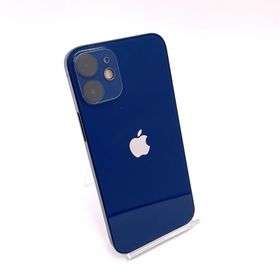 アップル(Apple)の【全額返金保証】【最速発送】Apple iPhone iPhone 12 mini 64GB ブルー Softbank 動作確認済(スマートフォン本体)