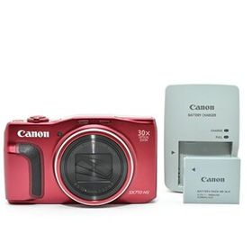 ＜良品＞ Canon キヤノン デジタルカメラ PowerShot SX710 HS レッド｜光学30倍ズーム｜フルHD動画対応