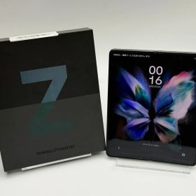 【中古C】Galaxy Z Fold3 5G SCG11 ファントムグリーン SIMフリー 白ロム