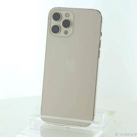 〔中古品〕 iPhone12 Pro Max 128GB ゴールド MGCW3J／A SIMフリー【349】