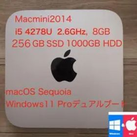 ⭕️ Macmini 2014 8GB,256GBSSD+1TBHDD