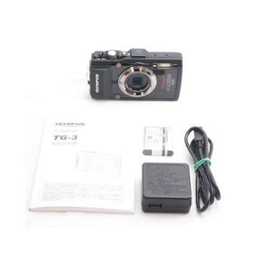 OLYMPUS デジタルカメラ STYLUS TG-3 Tough ブラック 1600万画素CMOS F2.0 15m防水 100kgf耐荷重 GPS+電子コンパス&amp;内蔵Wi-Fi TG-3 BLK