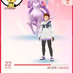 🌎 [自動配信] |🔥 LV 22 |❤️ チーム・ヴァラー(赤) |💎 19 レジェンダリー & ミシカル |⚡ シャドウ カイオーガ+パルキア(ドラコー 流星)+ シャドウ レジガス |🍭 104 ラー