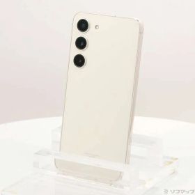 〔中古品〕 Galaxy S23 256GB クリーム SCG19 au SIMフリー【349】