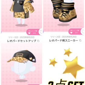 レオパードセットアップ🐆【3点SET】 | ポケコロツイン(ポケツイ)のアカウントデータ、RMTの販売・買取一覧