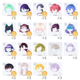 R髪バラ売り(他ページおまとめ可) | ポケコロツイン(ポケツイ)のアイテム、RMTの販売・買取一覧