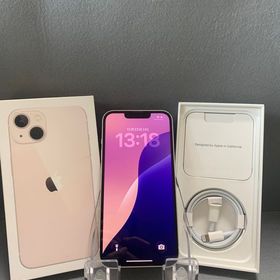 美品 アップルストア版 SIMフリー iPhone13 128GB ピンク色