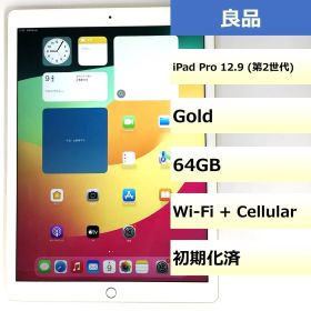 【良品】iPad Pro 12.9 (第2世代) Wi-Fi + Cellular/64GB/355810080475646