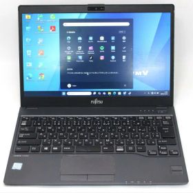 中古 フルHD 13.3インチ Fujitsu LIFEBOOK U938S Windows11 高性能 第8世代Core i5-8350u 8GB 爆速128GB-SSD カメラ 無線 Office付き Win11【中古ノートパソコン 中古パソコン 中古PC】送料無料 あす楽対応 即日発送（Windows10も対応可能 Win10）