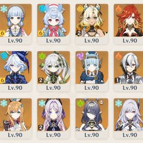 キャラ、武器完凸多数！フリーナなど。| 原神のアカウントデータ、RMTの販売・買取一覧