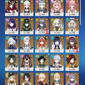 【引退アカウント】ネフェル+餅 ラウマ1凸 スカーク エスコフィエ シトラリ マーヴィカ シロネン | 原神のアカウントデータ、RMTの販売・買取一覧