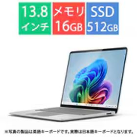 マイクロソフト Microsoft ノートパソコン/Copilot+ PC/13.8型/Surface Laptop（第7世代）/Snapdragon X Elite/メモリ 16GB/SSD 512GB/Windows 11 Home/Microsoft 365 Personal（24か月版）/Office Home ＆ Business 2024 オプション付/NPU搭載/プラチナ EP2-18286