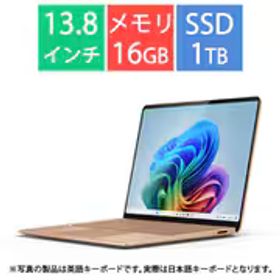 マイクロソフト Microsoft ノートパソコン/Copilot+ PC/13.8型/Surface Laptop（第7世代）/Snapdragon X Elite/メモリ 16GB/SSD 1TB/Windows 11 Home/Microsoft 365 Personal（24か月版）/Office Home ＆ Business 2024 オプション付/NPU搭載/デューン EP2-18293