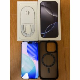 アップル(Apple)のiPhone16pro 128GB ブラックチタニウム(スマートフォン本体)