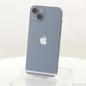 【中古】Apple(アップル) iPhone14 Plus 128GB ブルー MQ4H3J／A SIMフリー 【258-ud】